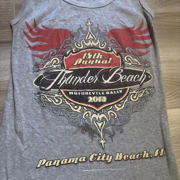 Thunder Beach Rally Panama City Florida 2013 Eagle Biker Tank Top Size Small - Picture 2 of 3